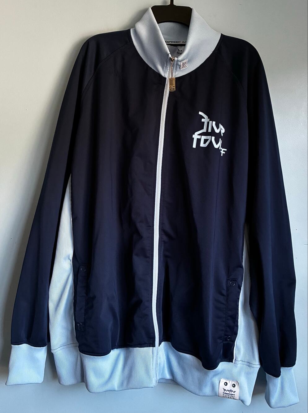 Five Four Men's Track Jacket Lightweight 1980 Graphic Retro Inspired 3XL